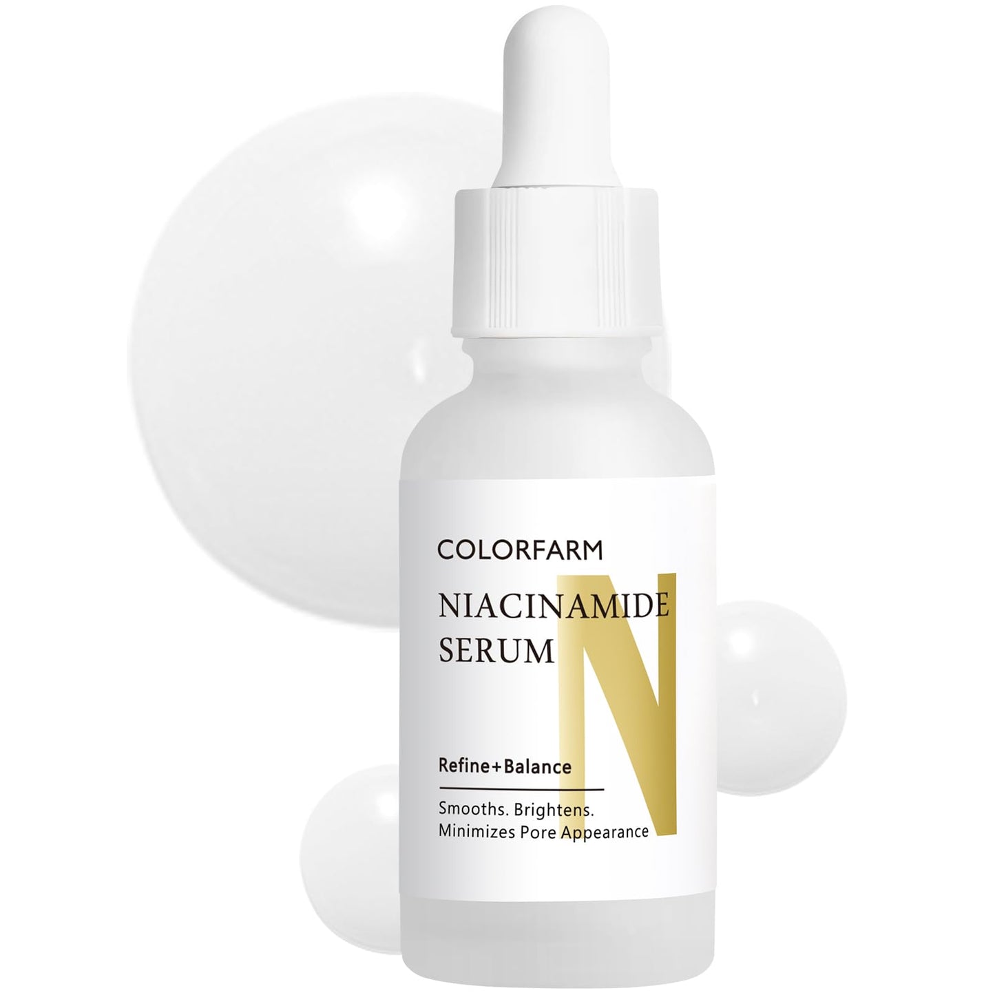 Colorfarm Niacinamide Serum for Face: Hydrating Skin with Hyaluronic Acid - Tightening for Glow Skin 1 Fl Oz