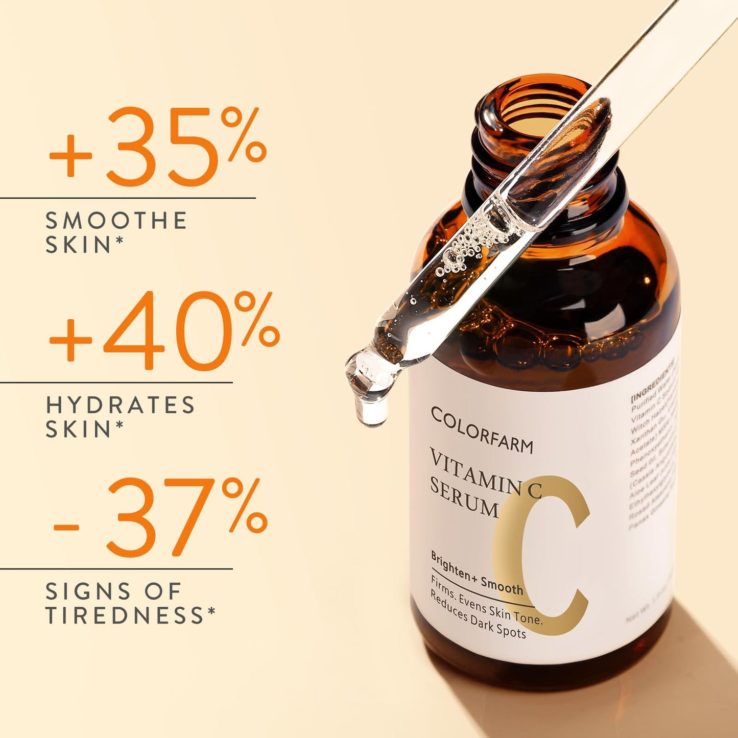 Colorfarm Niacinamide Serum for Face: Hydrating Skin with Hyaluronic Acid - Tightening for Glow Skin 1 Fl Oz