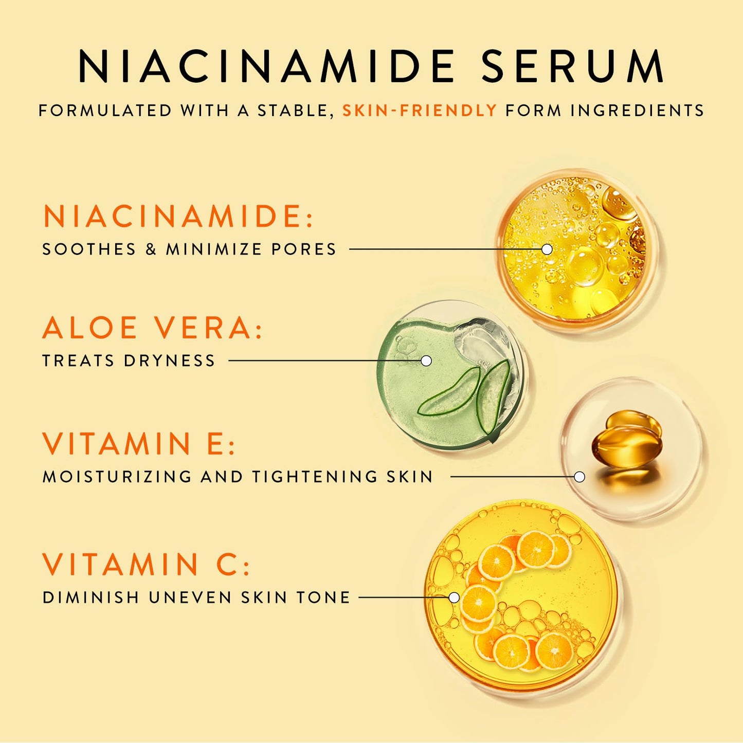 Colorfarm Niacinamide Serum for Face: Hydrating Skin with Hyaluronic Acid - Tightening for Glow Skin 1 Fl Oz