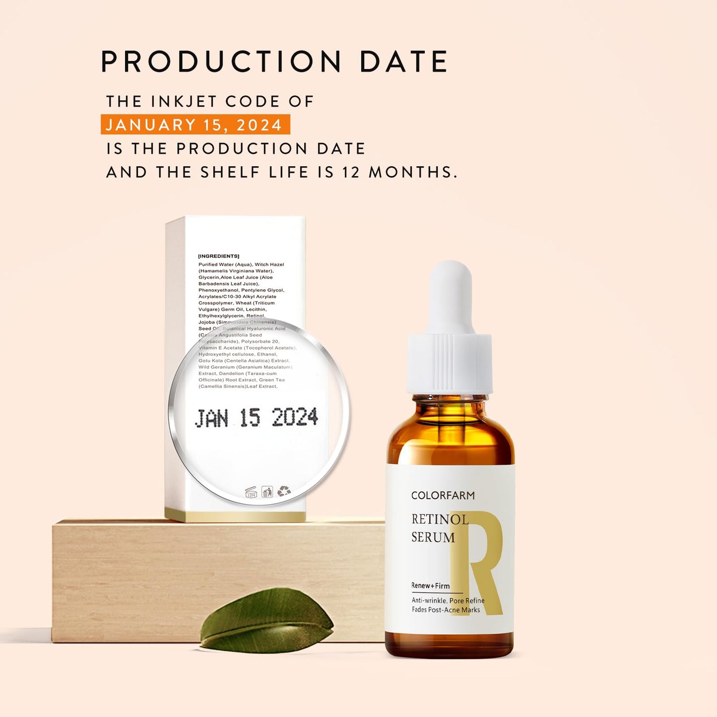 Colorfarm Niacinamide Serum for Face: Hydrating Skin with Hyaluronic Acid - Tightening for Glow Skin 1 Fl Oz